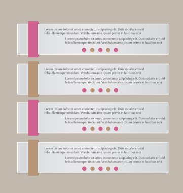 İş infographics şablonu tanıtım, eğitim için