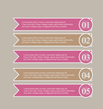 İş infographics şablonu tanıtım, eğitim için