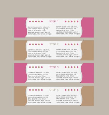 İş infographics şablonu tanıtım, eğitim için