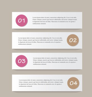 İş infographics şablonu tanıtım, eğitim için