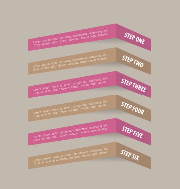 İş infographics şablonu tanıtım, eğitim için