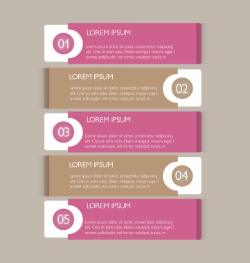 İş infographics şablonu tanıtım, eğitim için