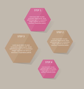 İş infographics şablonu tanıtım, eğitim için