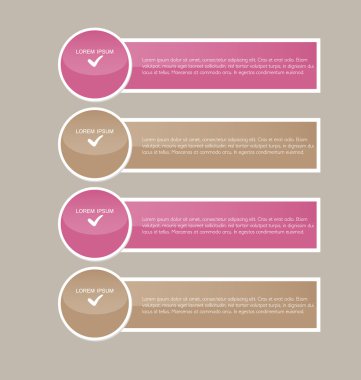 İş infographics şablonu tanıtım, eğitim için