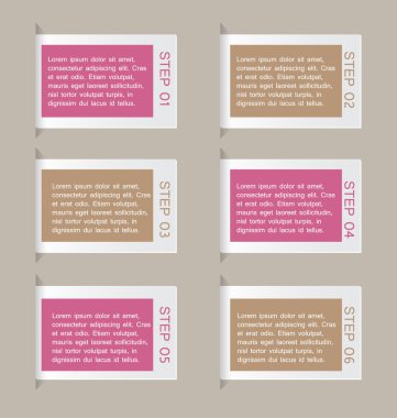 İş infographics şablonu tanıtım, eğitim için