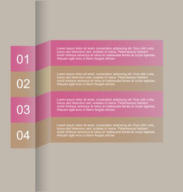 İş infographics şablonu tanıtım, eğitim için