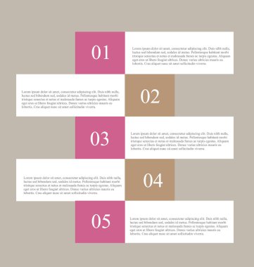 İş infographics şablonu tanıtım, eğitim için