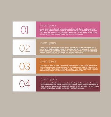 İş infographics şablonu tanıtım, eğitim için