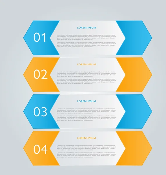 Modelo de infográficos para negócios, educação — Vetor de Stock