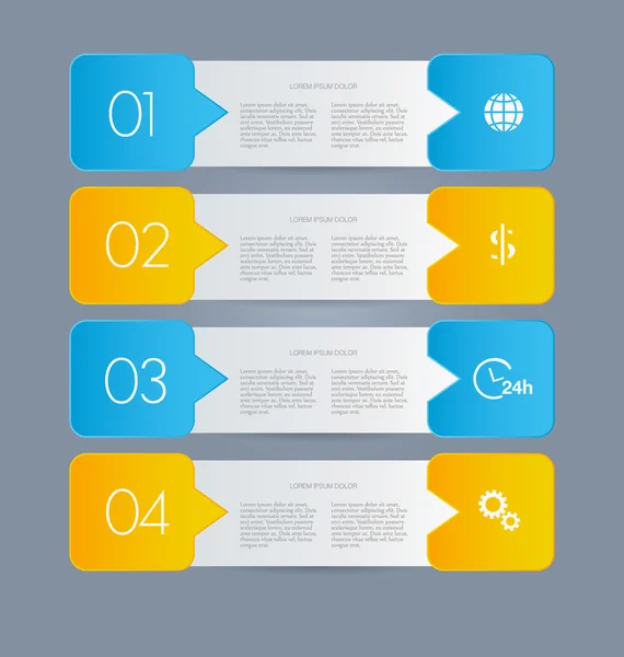 Infographics template for business, education — Stock Vector