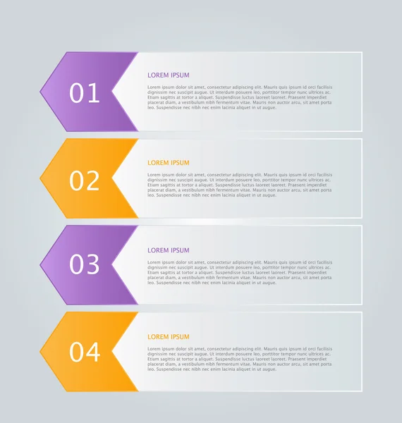 Modelo de infográficos para negócios, educação — Vetor de Stock