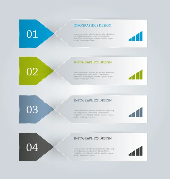 Plantilla de infografías para empresas, educación — Vector de stock