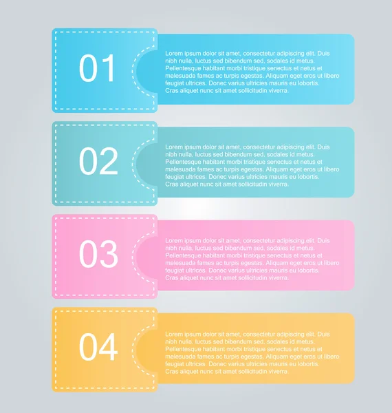 Modelo de infográficos de negócios para apresentação, educação —  Vetores de Stock