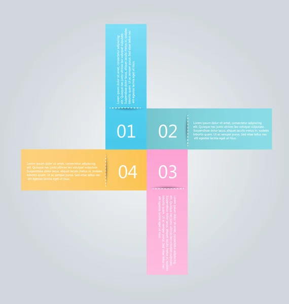 Plantilla de infografías de negocios para presentación, educación — Vector de stock