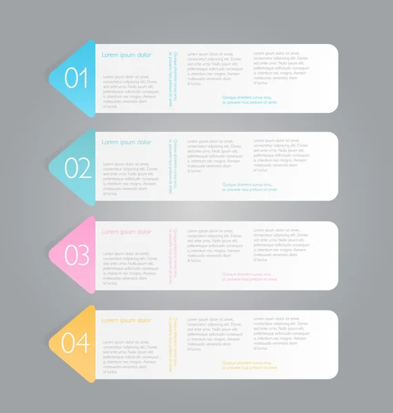 Modèle d'infographie d'entreprise pour la présentation, l'éducation — Image vectorielle