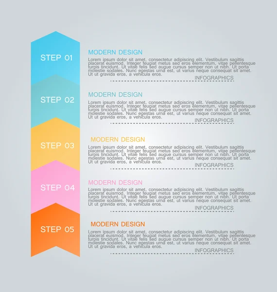Επιχειρηματικό πρότυπο infographics για παρουσίαση, εκπαίδευση — Διανυσματικό Αρχείο