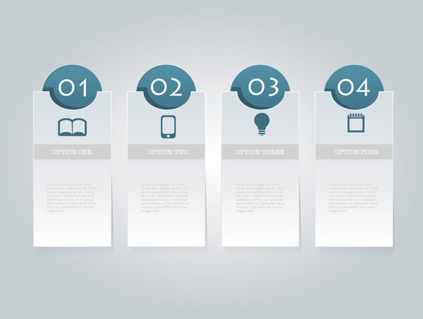 Business infographics template for presentation, education