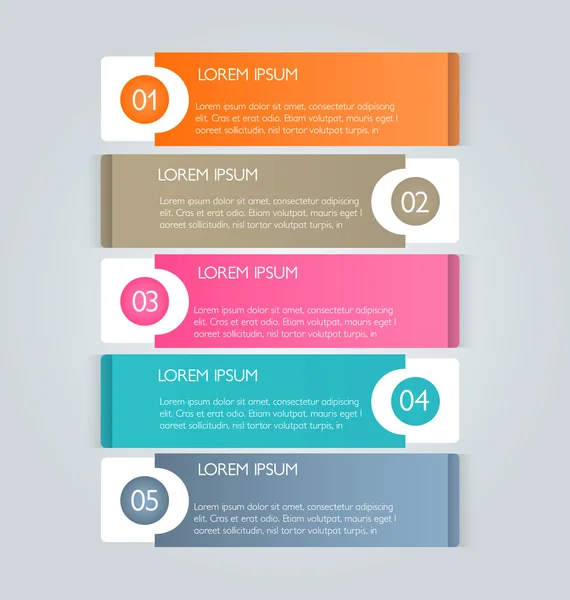 Modèle d'infographie d'entreprise pour la présentation, l'éducation — Image vectorielle