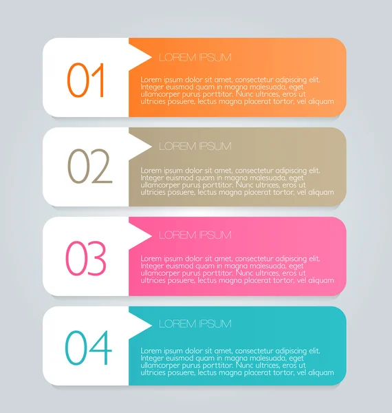 Modelo de infográficos de negócios para apresentação, educação —  Vetores de Stock
