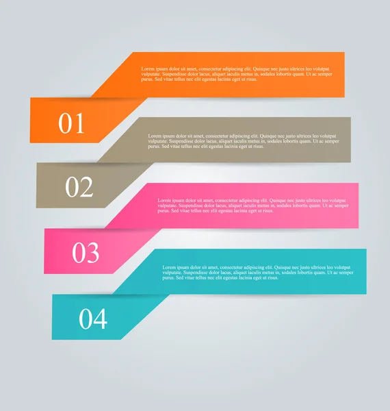 Modelo de infográficos de negócios para apresentação, educação — Vetor de Stock