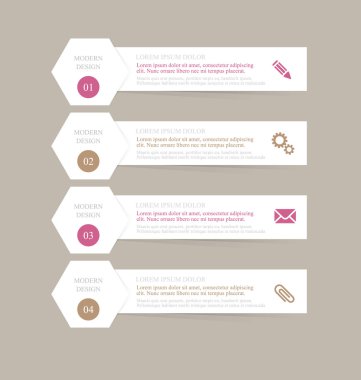 İş infographics şablonu tanıtım, eğitim için