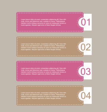 İş infographics şablonu tanıtım, eğitim için