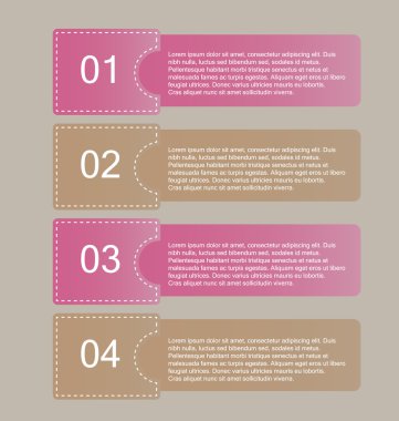 İş infographics şablonu tanıtım, eğitim için
