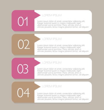 İş infographics şablonu tanıtım, eğitim için