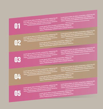 İş infographics şablonu tanıtım, eğitim için