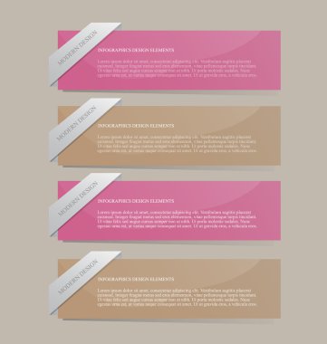 İş infographics şablonu tanıtım, eğitim için