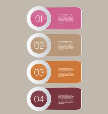 İş infographics şablonu tanıtım, eğitim için