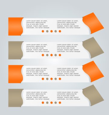 İş infographics şablonu tanıtım, eğitim için