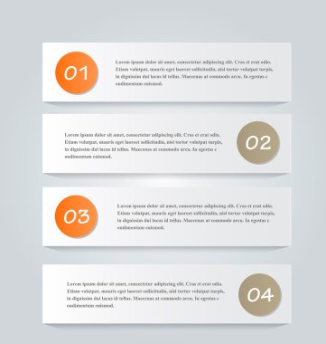 İş infographics şablonu tanıtım, eğitim için