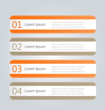 İş infographics şablonu tanıtım, eğitim için