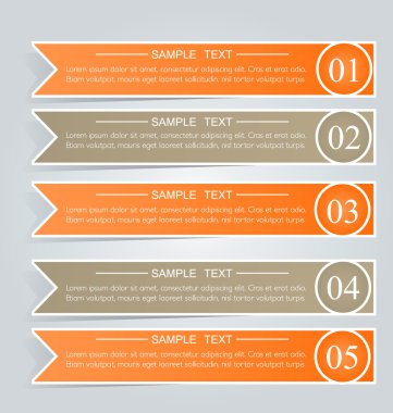 İş infographics şablonu tanıtım, eğitim için