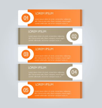 İş infographics şablonu tanıtım, eğitim için