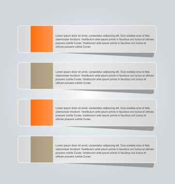 İş infographics şablonu tanıtım, eğitim için