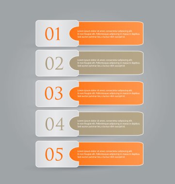 İş infographics şablonu tanıtım, eğitim için