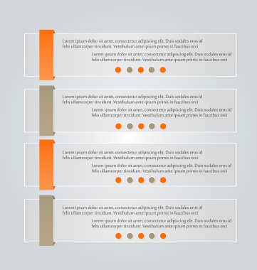 İş infographics şablonu tanıtım, eğitim için