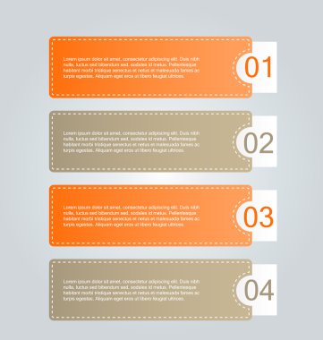 İş infographics şablonu tanıtım, eğitim için