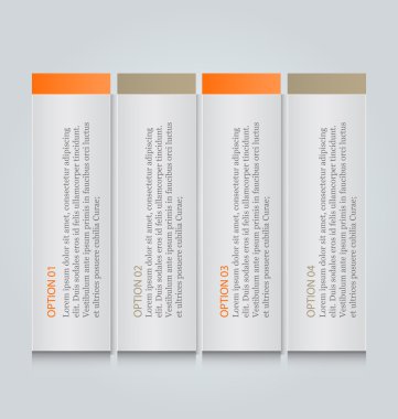 İş infographics şablonu tanıtım, eğitim için