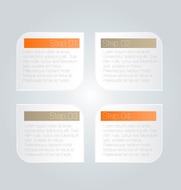 İş infographics şablonu tanıtım, eğitim için