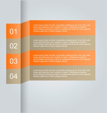 İş infographics şablonu tanıtım, eğitim için