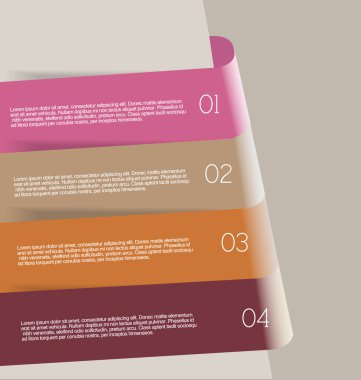 İş infographics şablonu tanıtım, eğitim için