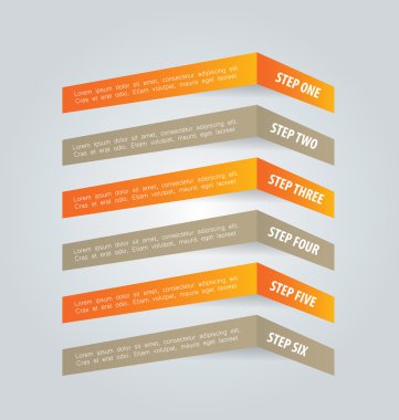 İş infographics şablonu tanıtım, eğitim için