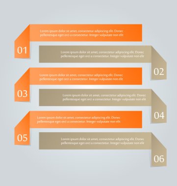 İş infographics şablonu tanıtım, eğitim için