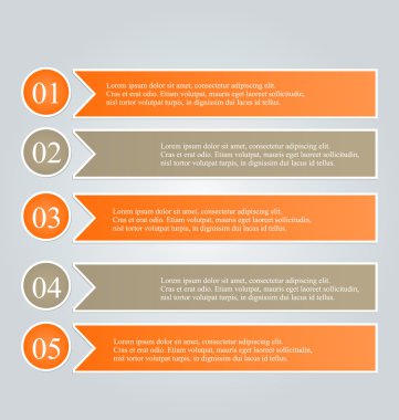 İş infographics şablonu tanıtım, eğitim için