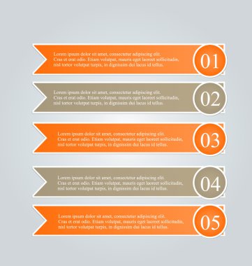 İş infographics şablonu tanıtım, eğitim için