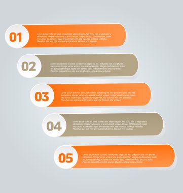 İş infographics şablonu tanıtım, eğitim için