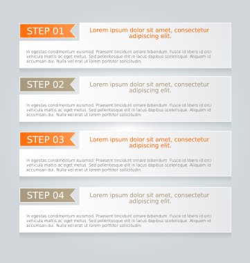 İş infographics şablonu tanıtım, eğitim için